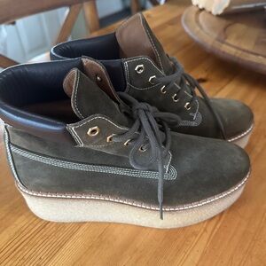 Flamingo ankle suede Platform boots 391/2 women